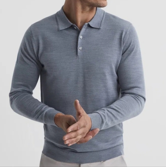 🖤BUY 2 GET 1 FREE Trafford Merino Button Polo Shirt - Picture 2 of 14